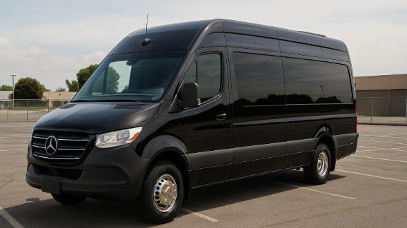 Exterior of North Dakota Party Bus Company's 18 Passenger Minibus in North Dakota