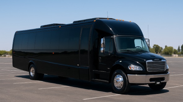 Exterior of Bismarck Party Bus Company's 20 Passenger Party Bus in Bismarck