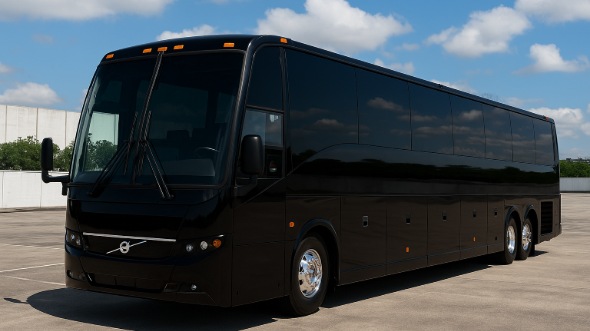 Exterior of West Fargo Party Bus Company's 50 Passenger Party Bus in West Fargo