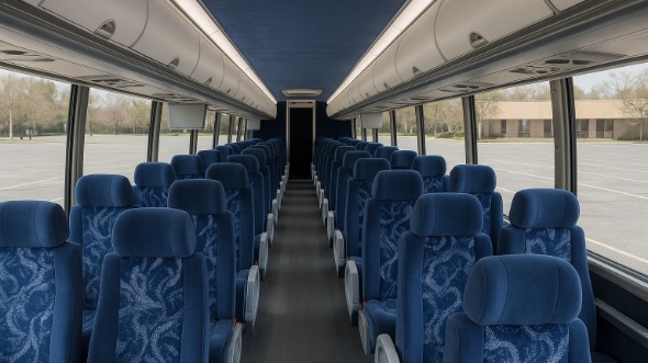 Interior of North Dakota Party Bus Company's ADA Charter Bus in North Dakota