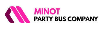 minot party bus company logo