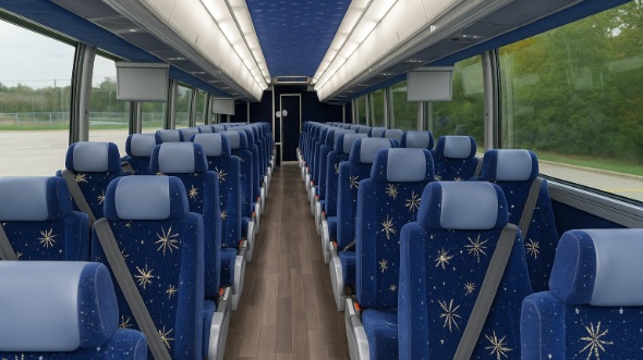 north dakota 54 passenger charter bus interior